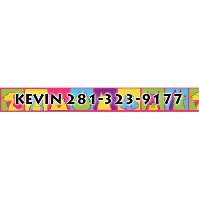 Personalized Pop Art Dogs Dog Collar