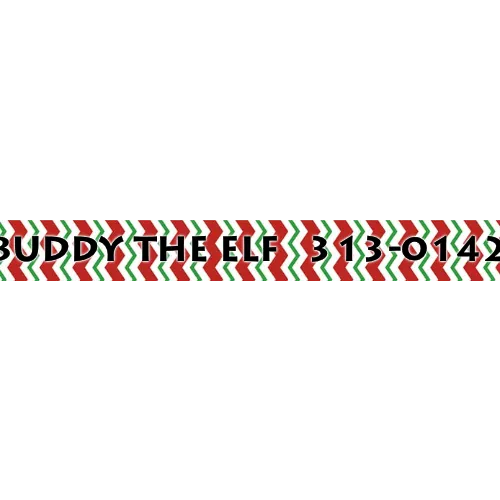 Personalized Peppermint Chevron Stripes Dog Collar