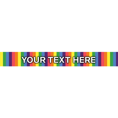 Personalized Rainbow Stripes Dog Collar