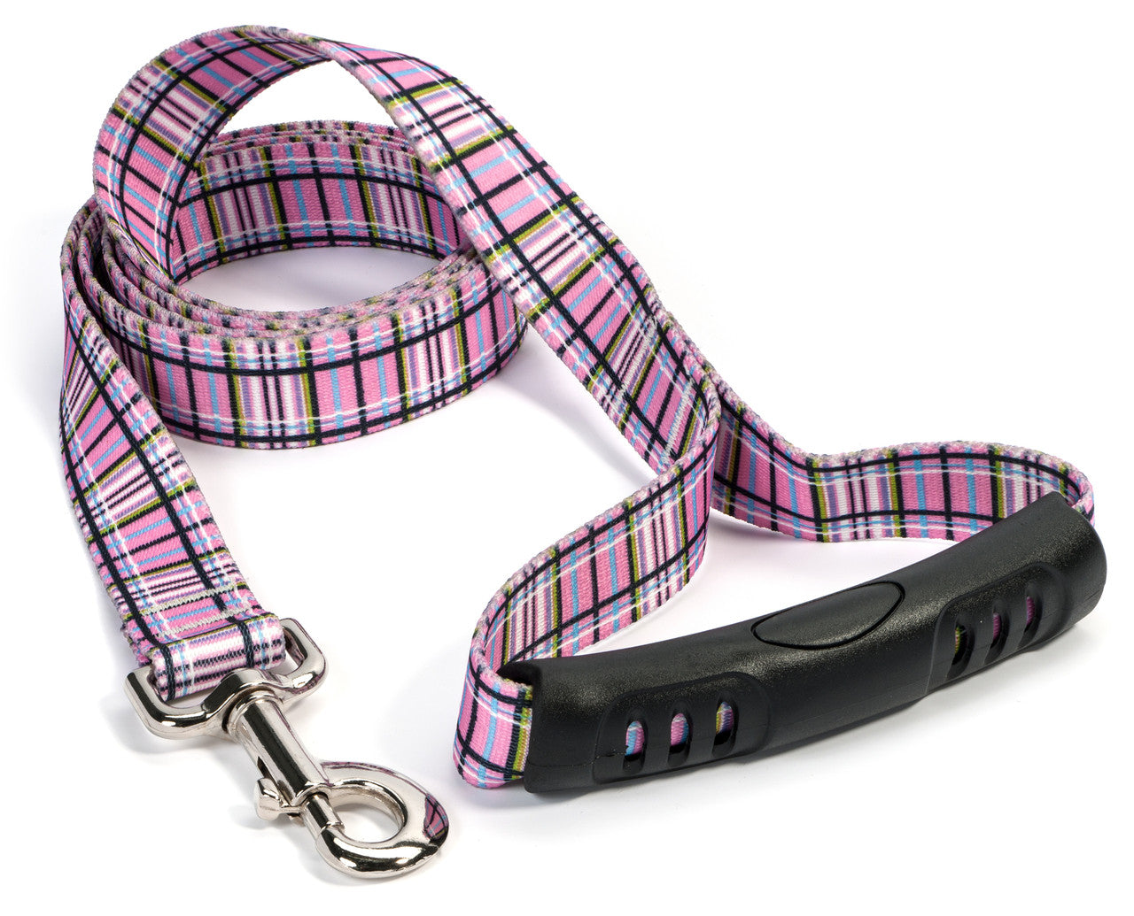Tartan Plaid Pink Dog Leash