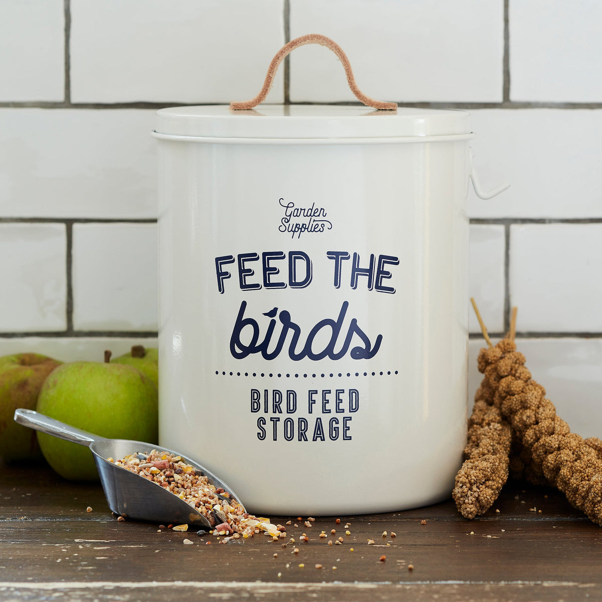 Burgon & Ball® Feed the Birds Tin, Stone