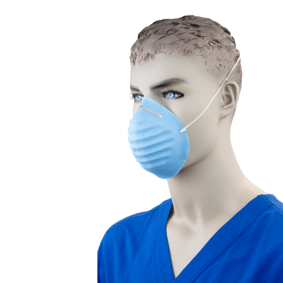 Dynarex Molded Face Mask - Blue, 50ea/bx, 20bxs/cs (1000 Count)