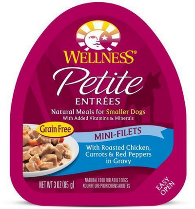 Wellness Petite Entrees Mini-Filets Grain Free Natural Roasted Chicken Recipe Wet Dog Food