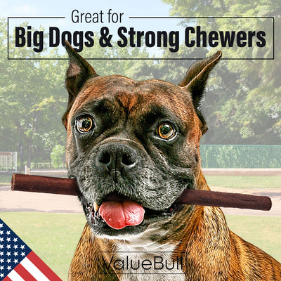 ValueBull USA Collagen Sticks for Dogs, 12 Inch Thick Chews, Natural Long-Lasting Dog Treats, 10 Count