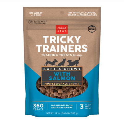 Cloud Star Tricky Trainers Chewy Salmon Dog Treats