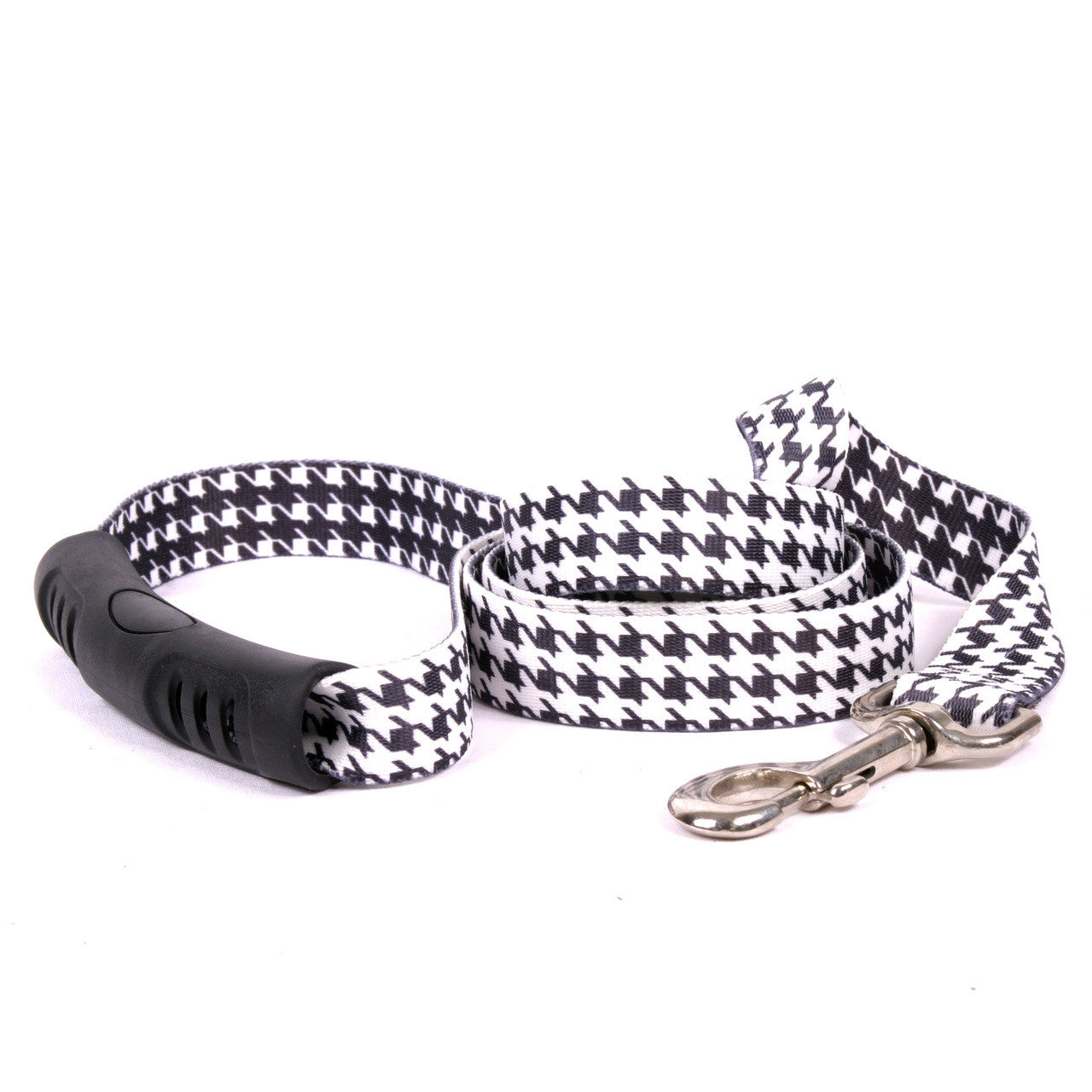 Houndstooth Black and White Dog Leash
