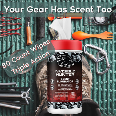 Invisible Hunter Scent Eliminator Wipes