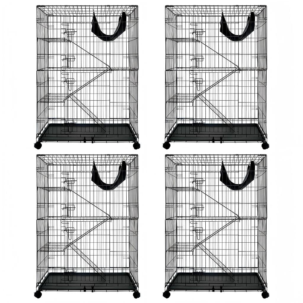 50 Inch 4-Tier Cat Cage C02