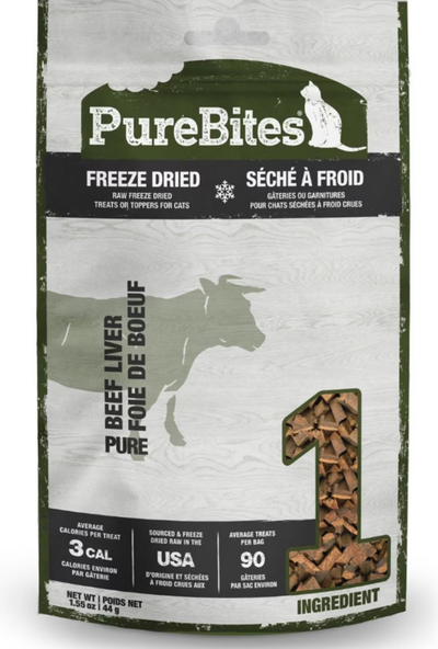 PureBites Freeze Dried Beef Liver Cat Treats