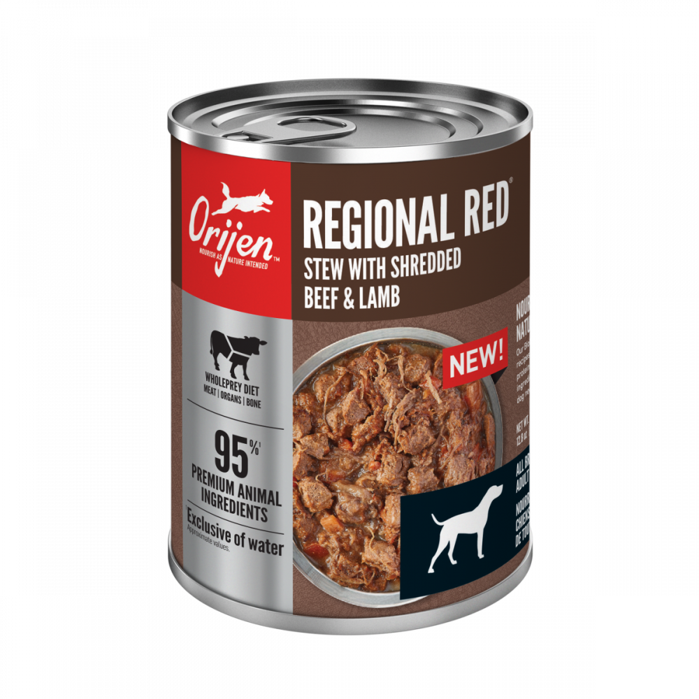 Orijen Real Meat Shreds, Grain-free, Regional Stew, Premium Wet Dog Food