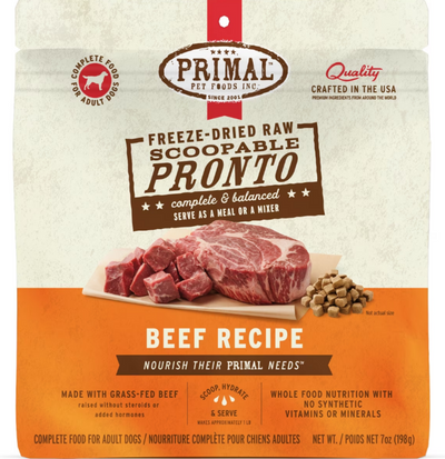 Primal Canine Beef Formula Freeze-Dried Pronto