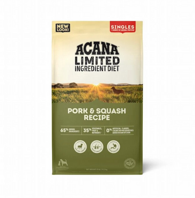 Acana Singles Limited Ingredient Grain Free High Protein Pork & Squash Recipe Dry Dog Food