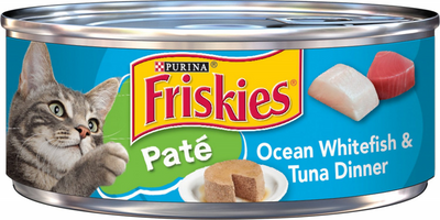 Friskies Pate Ocean Whitefish & Tuna Wet Cat Food