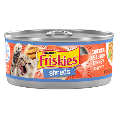 Friskies Savory Shreds Chicken and Salmon Wet Cat Food
