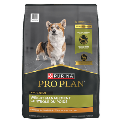 Purina Pro Plan Weight Management Chicken and Rice Dry Dog Food