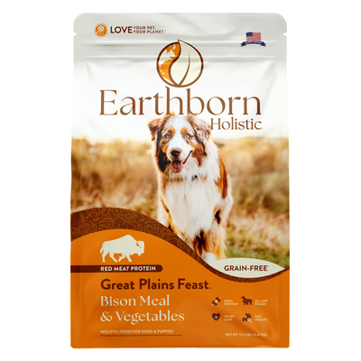 Earthborn Holistic Great Plains Feast Bison Meal & Vegetables Grain Free Dry Dog Food