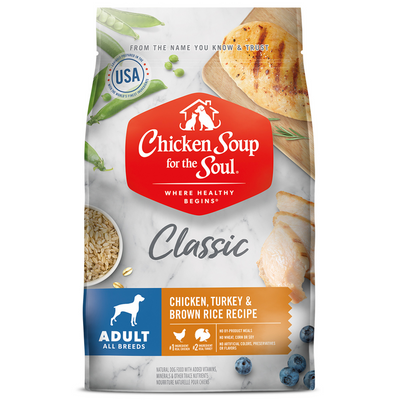 Chicken Soup Chicken, Turkey & Brown Rice Adult Recipe Dry Dog Food
