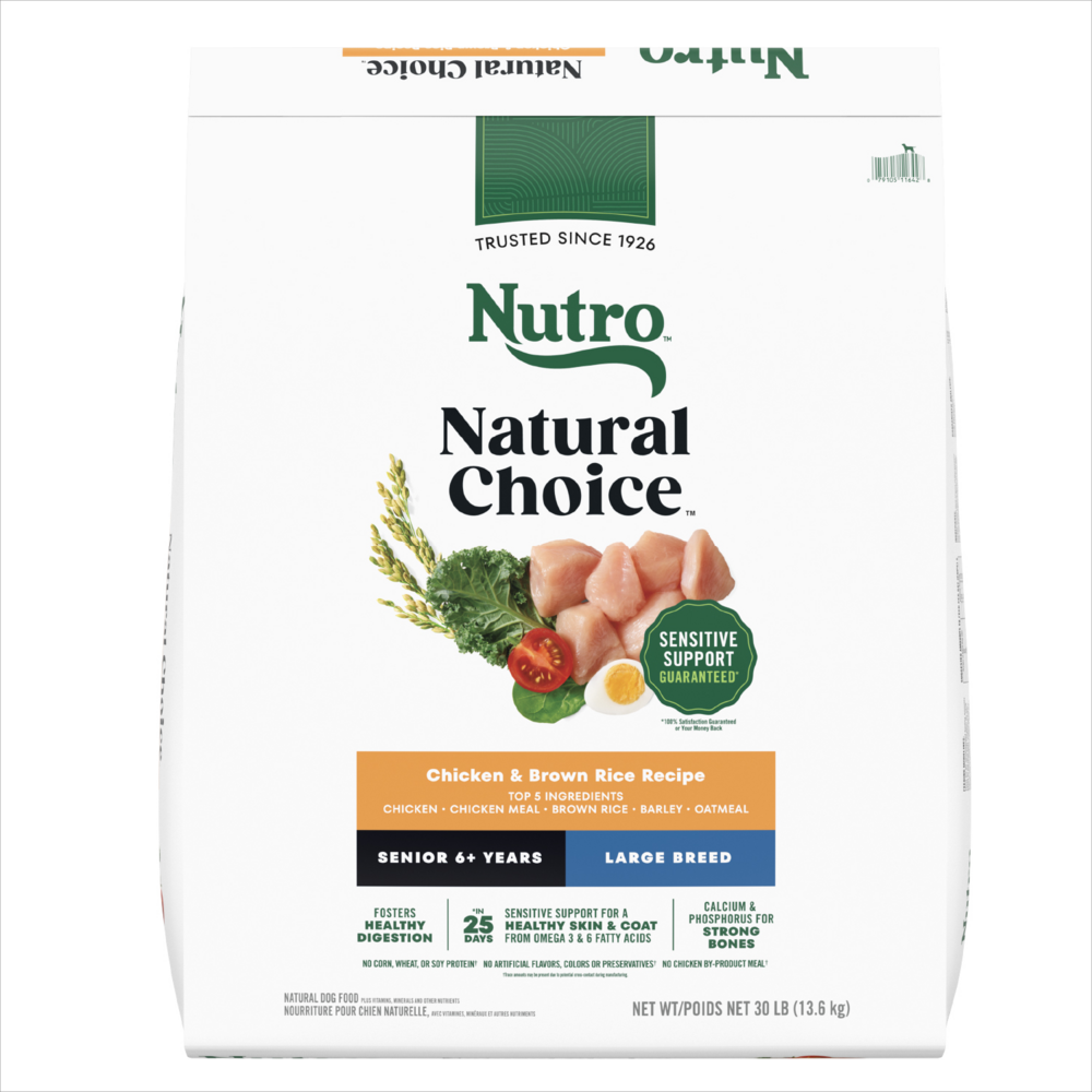 Nutro Wholesome Essentials Large Breed Senior Farm-Raised Chicken, Brown Rice & Sweet Potato Dry Dog Food