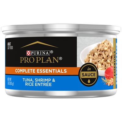 Purina Pro Plan Complete Essentials Tuna Shrimp and Rice in Sauce Wet Cat Food