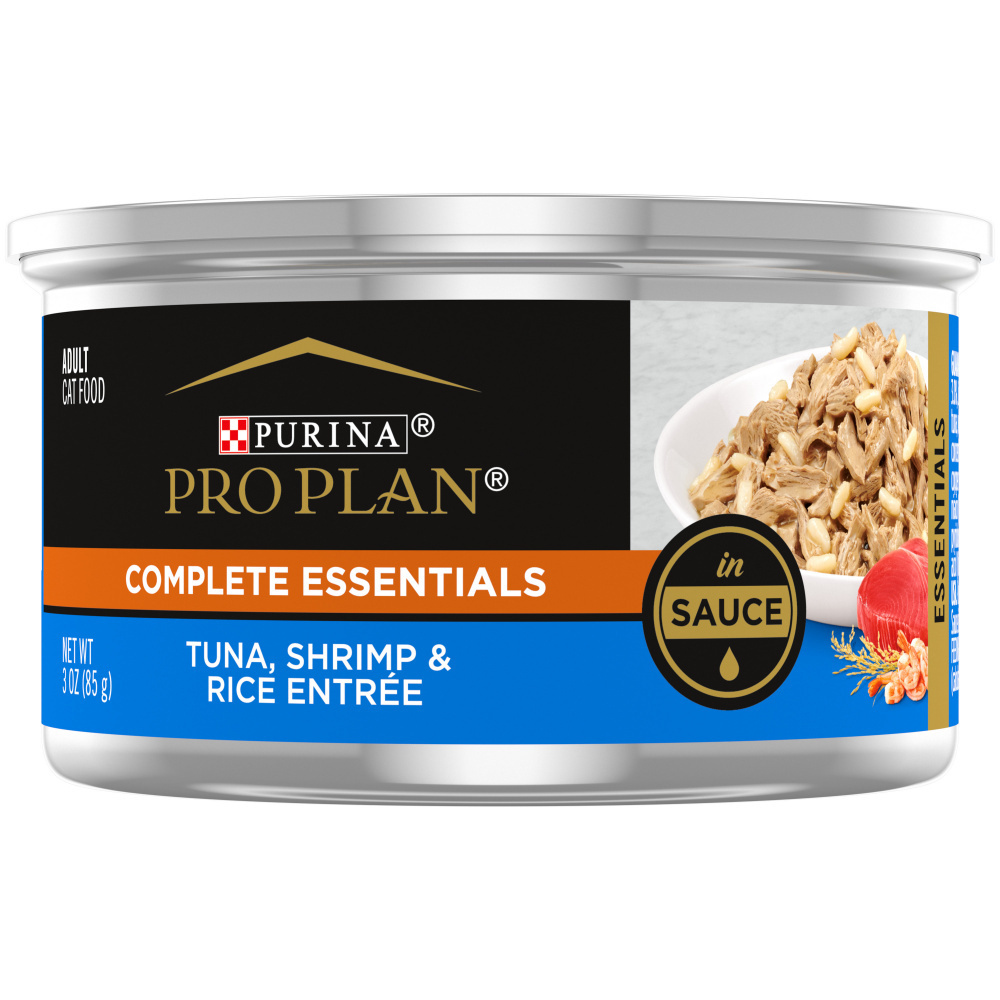 Purina Pro Plan Complete Essentials Tuna Shrimp and Rice in Sauce Wet Cat Food