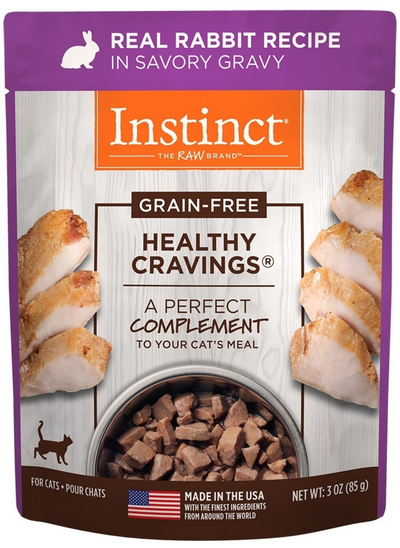 Instinct Healthy Cravings Grain Free Rabbit Wet Cat Food Topper