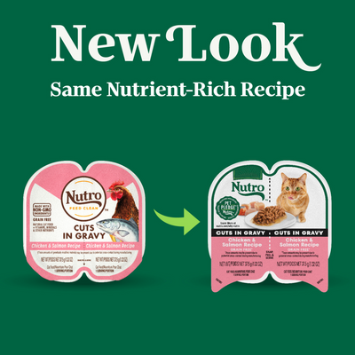 Nutro Perfect Portions Adult Grain Free Salmon & Chicken Pate Wet Cat Food Trays