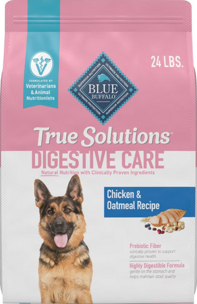 Blue Buffalo True Solutions Blissful Belly Digestive Care Formula Chicken Recipe Adult Dry Dog Food