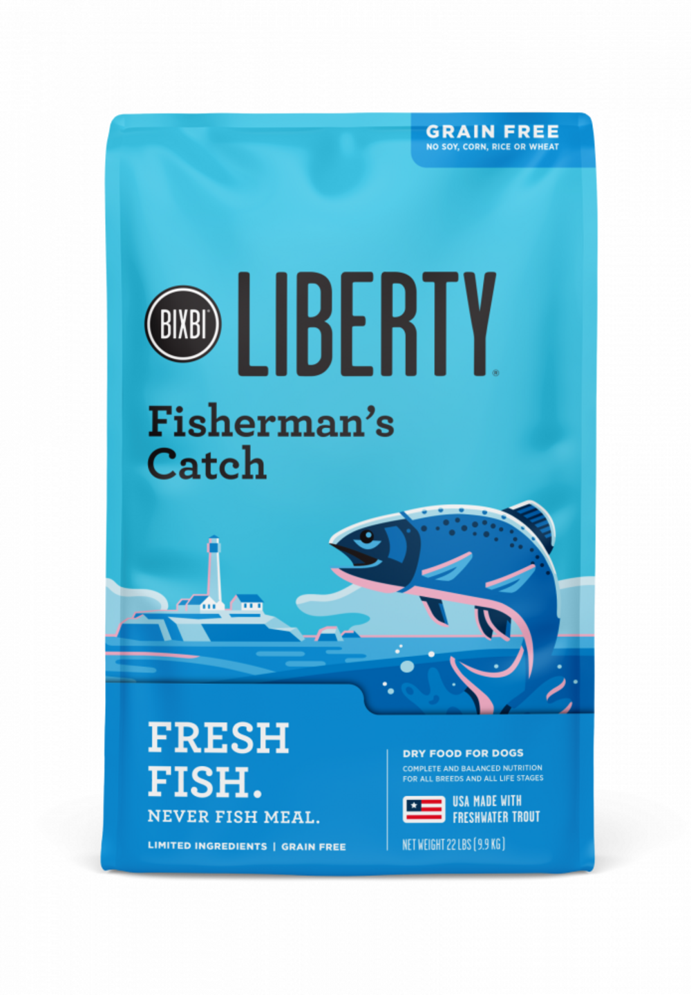 Bixbi Liberty Fisherman's Catch Kibble Dry Dog Food