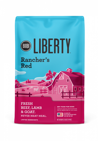 Bixbi Liberty Ranchers Red Recipe Grain Inclusive Kibble Dog Food