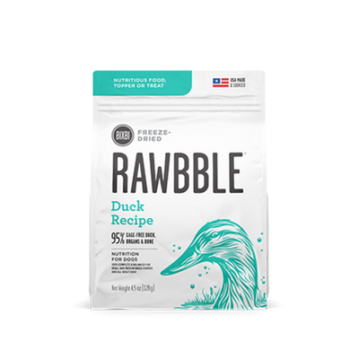 Bixbi Rawbble Freeze Dried Duck Dog Food