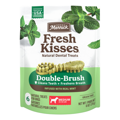 Merrick Fresh Kisses Mint Dental Dog Chews Medium