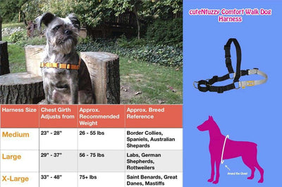 Comfort Walk Dog Harness by cuteNfuzzy®