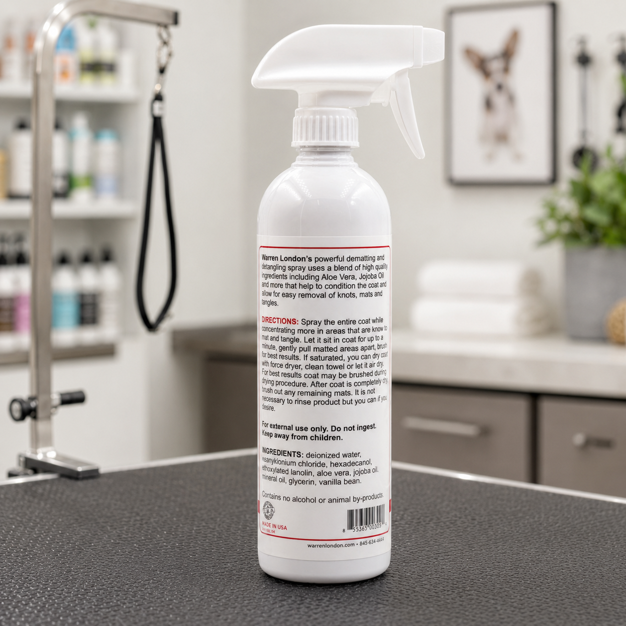Dog De-matting and Detangler Spray - Leave-In Conditioner
