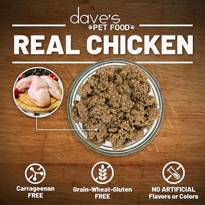Dave's 95% Naturally Healthy Grain Free Chicken Formula Wet Cat Food (5.5oz)