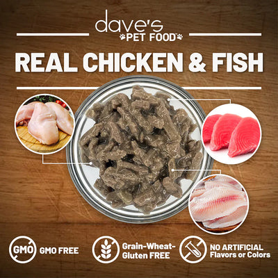 Dave's Naturally Healthy Grain Free Shredded Fisherman's Stew Wet Cat Food (5.5oz)