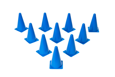Pack of 10 Durable Numbered Cones for Dog Agility Training