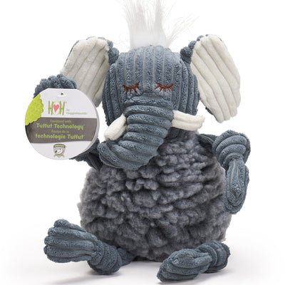 Ellamae Elephant HuggleFleece® FlufferKnottie™ Plush Dog Toy