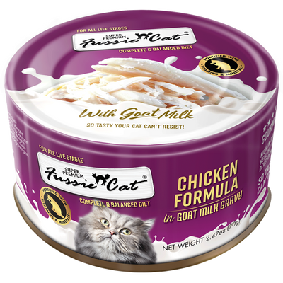 Fussie Cat Chicken In Goat Milk Cat Cans (2.47oz)