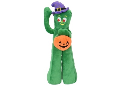 Multipet Gumby w/ Pumpkin & Witch Hat Dog Toy 10.5"