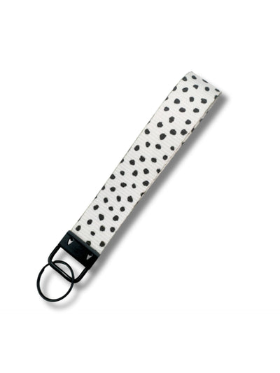 Spotted Cream Key Fob