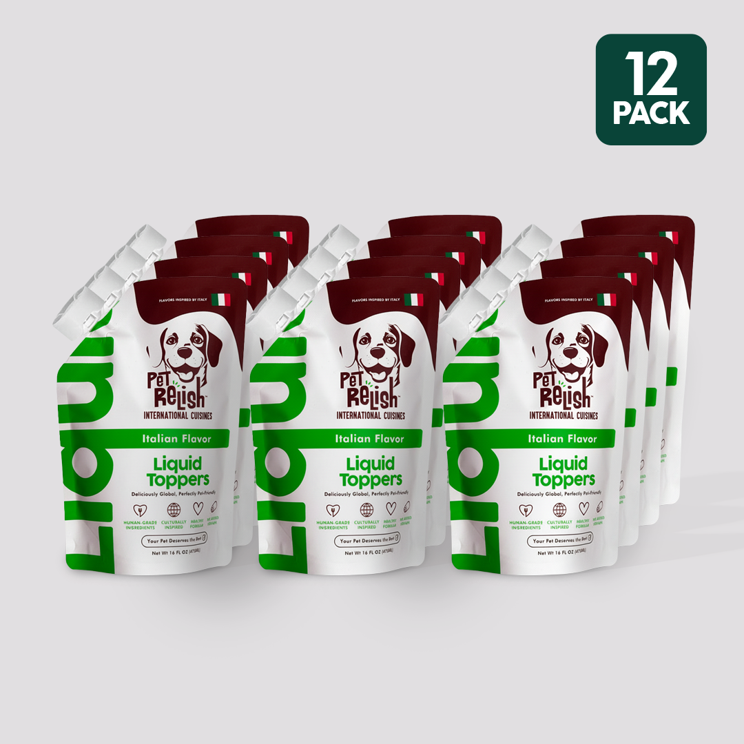 Pet Relish® Italian Flavor – Liquid Dog Food Topper