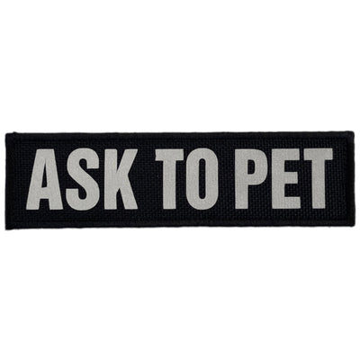 REFLECTIVE HIGH VISIBILITY BLACK Tag Patch