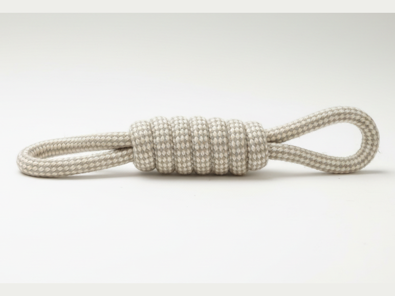 Hemp Rope Toy - Candy Knot with Dual Handles