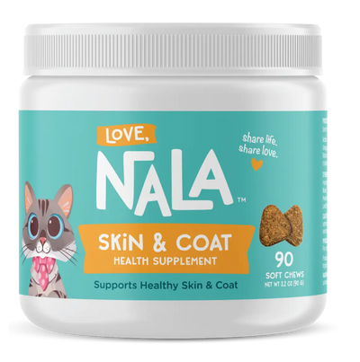 Cat Skin Coat Health Supplement, 3.2-oz, 90 Soft Chews