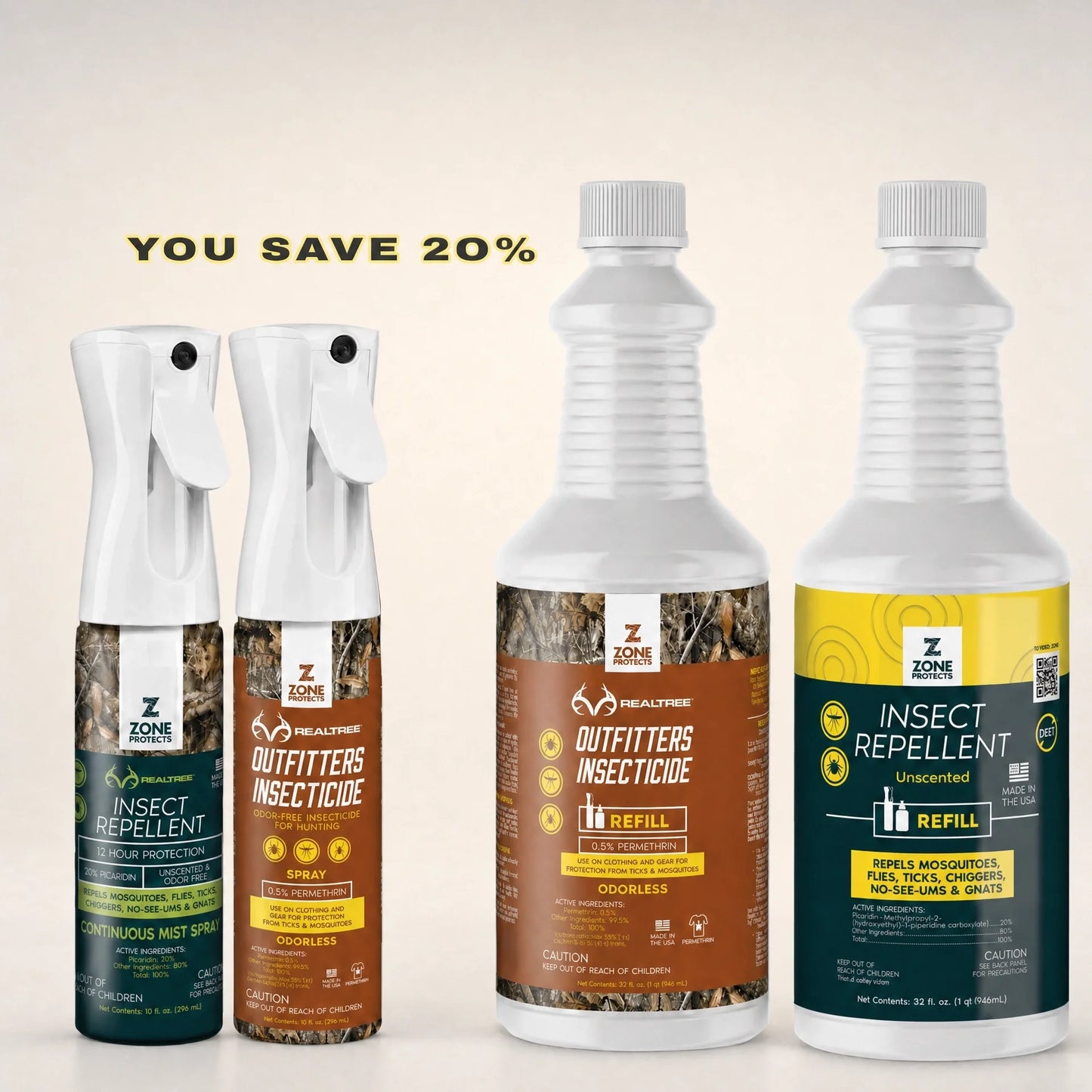 Realtree Complete Insect Control; Repellent Plus Insecticide