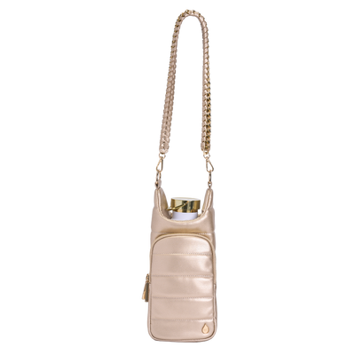 Soft Gold Vegan Leather Gold Chain Strap