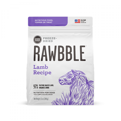 Bixbi Rawbble Freeze Dried Lamb Dog Food