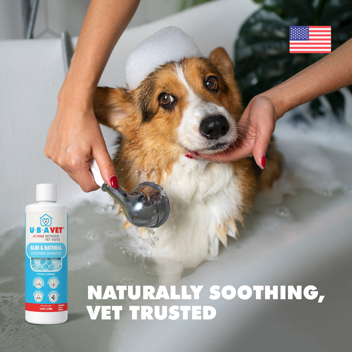 UBAVET Aloe & Oatmeal Conditioner for Dogs & Cats, 16.9 fl oz