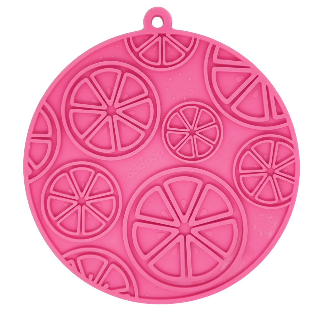 Citrus Design eMat - Enrichment Lick Mat For Dogs and Cats - with Suction Cups | USA Made