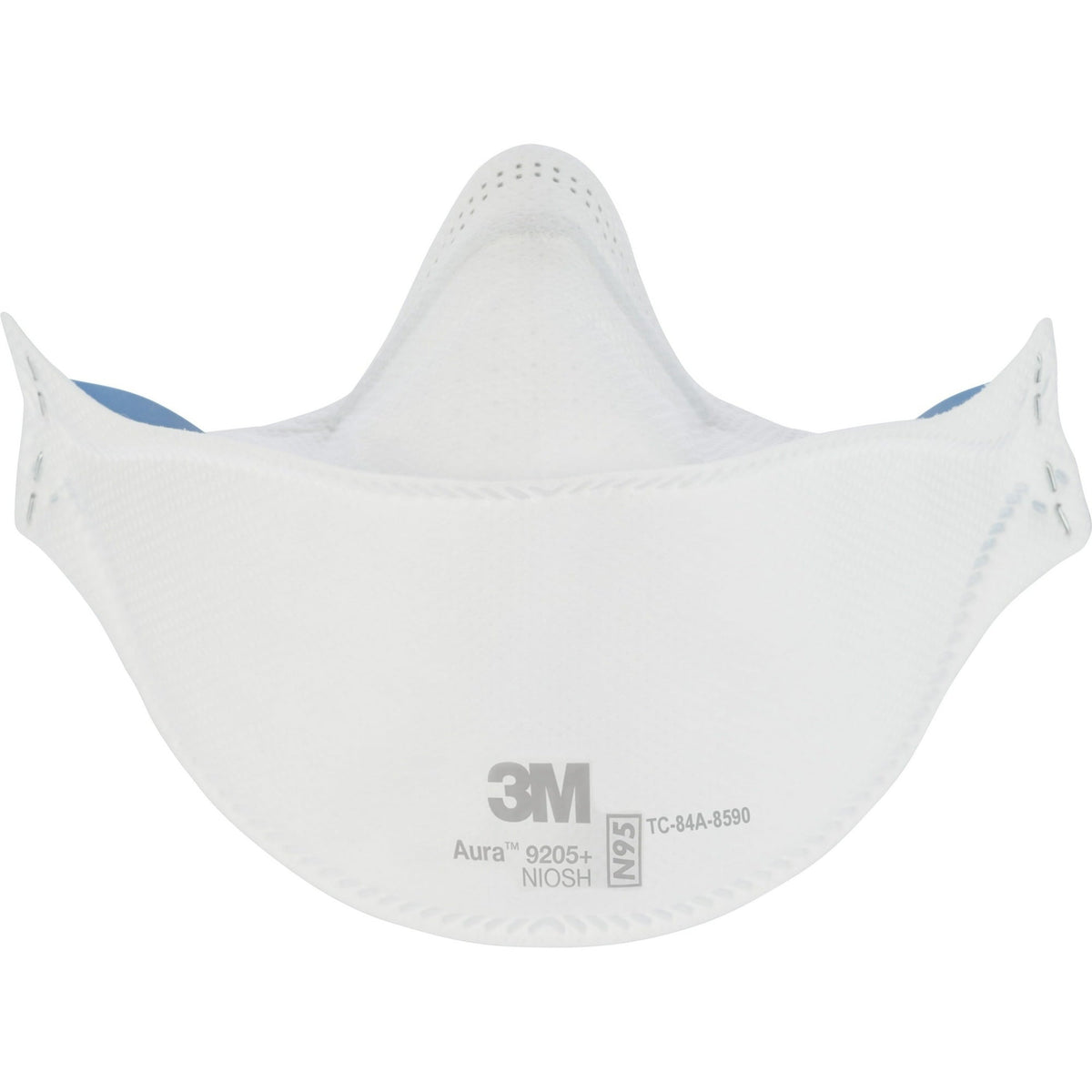 3M 440pcs Aura 9205+ Particulate Respirator N95 Face Mask, Regular Size, Individually wrapped & Flat Fold